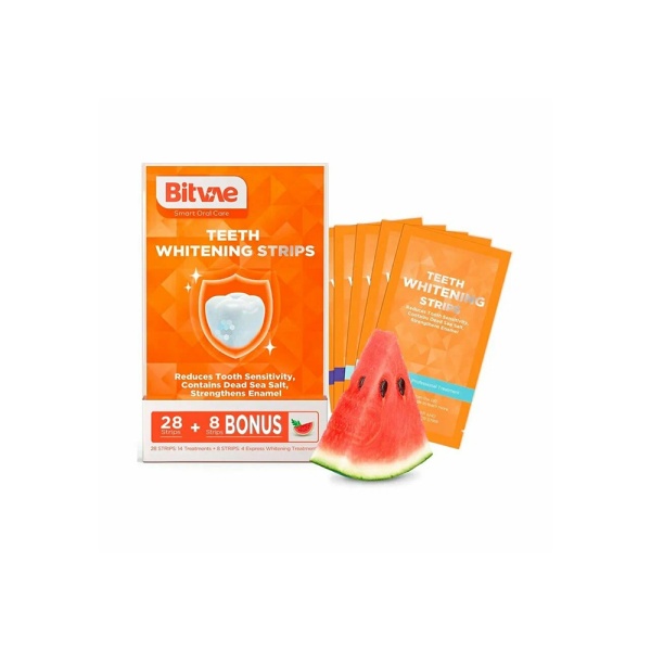Полоски для отбеливания зубов Bitvae BV018 Teeth Whitening Strips,36 шт, прозрачные со вкусом арбуза